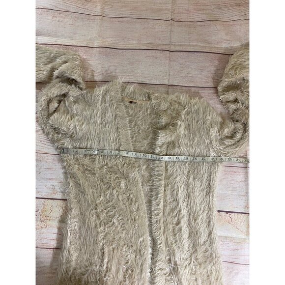 Free People Women's Creal Eyelash Open Front Maxi Cardigan - XL - Picture 7 of 12